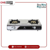 Nasgas Gas Stoves DG-1088 (Super Deluxe) Double Steel, Large Body, Heavy Ring 1 Year Brand Warranty